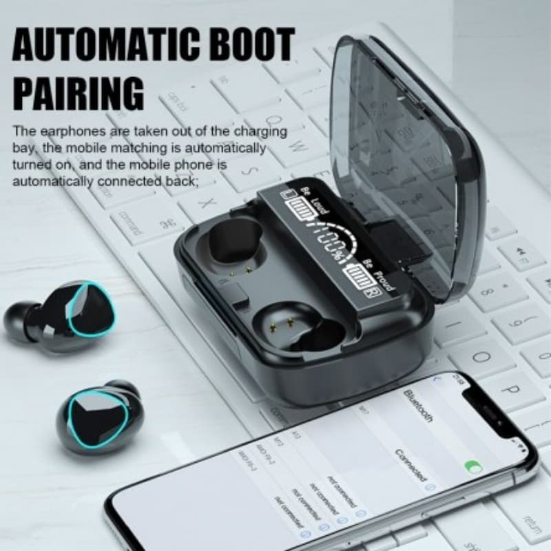 New LED Display TWS M10 Earbuds Wireless Bluetooth Touch Headphones In-Ear Sports Waterproof Bluetooth 5.1 Earbuds For Mobile Phones